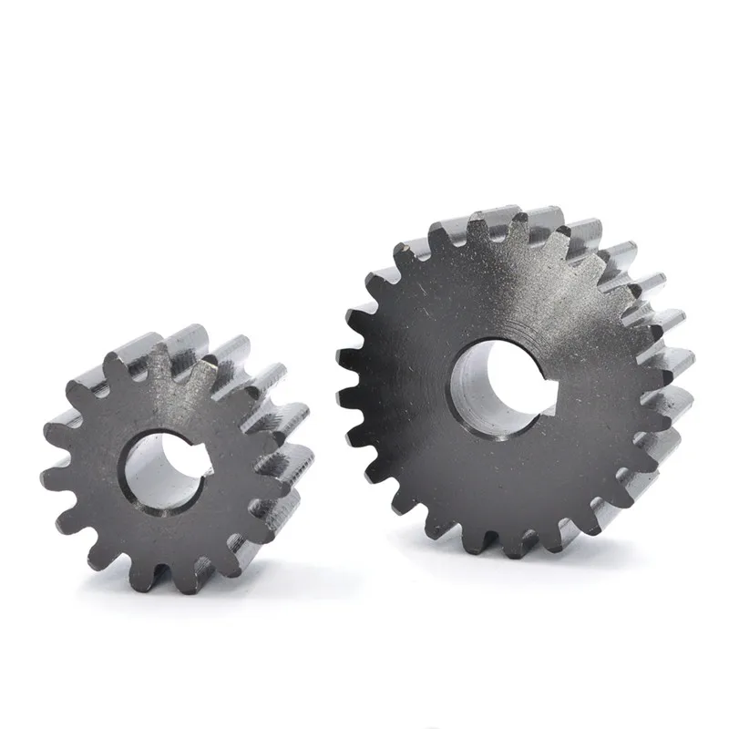 Weiyi 1.5m Spur Gear 12-16t S45c 1.5 Module Straight Tooth Gear With Keyway Bore Industrial Drive Gear