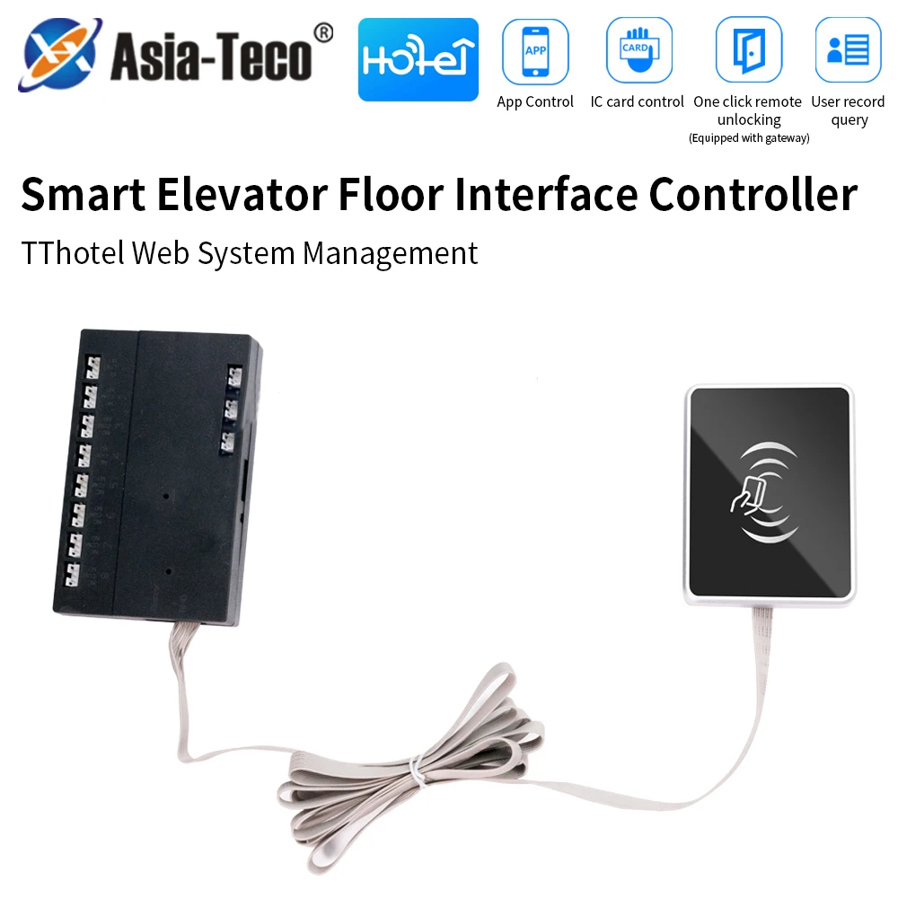 TTHotel Lift controller with Web Software App Management Elevator Car Roof Relay Board with Cascade Interface Board for 8 Floors