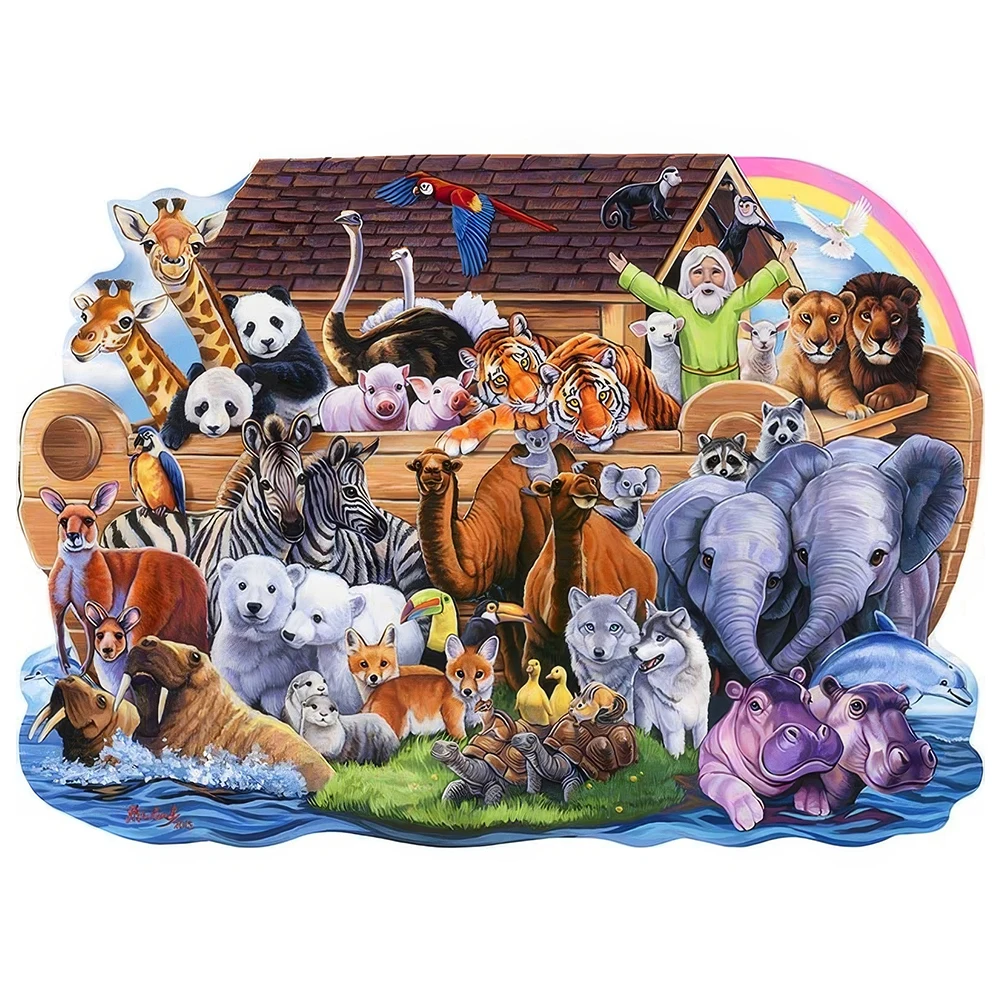 Puzzle in legno di gufo adorabile Giochi creativi fai da te Brain Twister Regali di festa Puzzle di animali in legno Bambini Adulti Puzzle di alta qualità