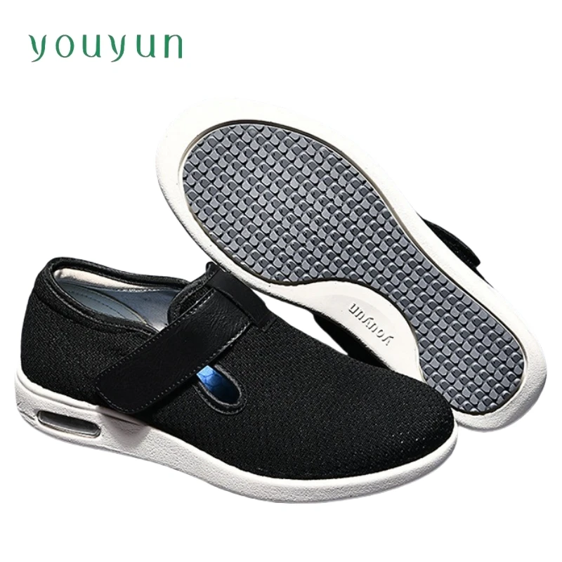 Wholesale summer/autumn middle-aged and elderly air cushioned casual women walking shoes plus size widening men elderly shoes