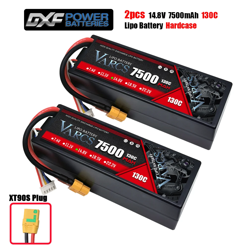 Varcs 4S Lipo Batterij 130c 140c 8000Mah 8400Mah 7500Mah 6300Mah 5400Mah Xt60 Ec5 Trx T/Deans Xt150 Plug Voor Rc 1/8 Buggy Auto