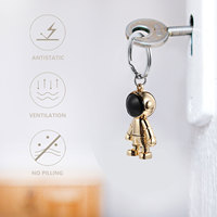 Space Robot Keychain Bag Pendant Mini Practical Car Keyring Metal Child Decorative