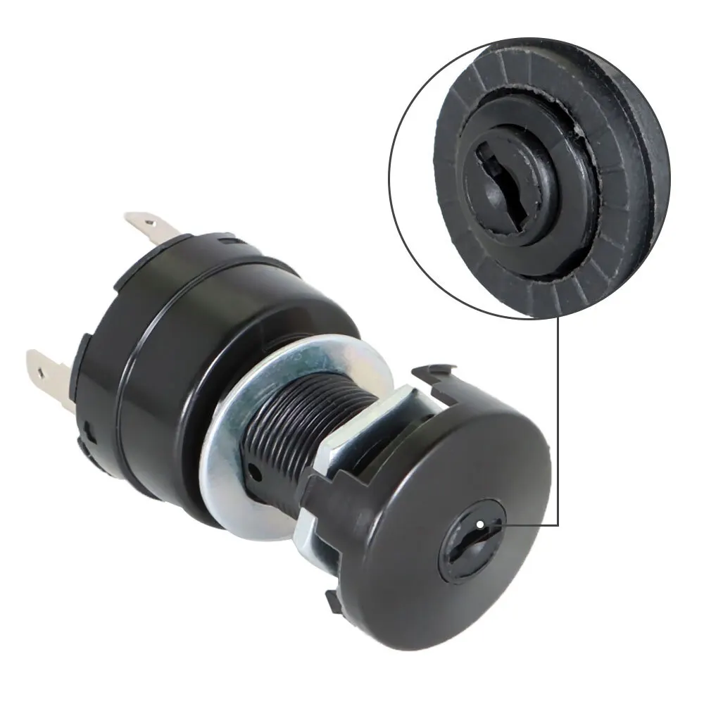 Heavy Duty Golf Cart Ignition Switch with 2 Keys for Club Car Precedent 2004-2026 Gas Electric Models Replaces 102508601