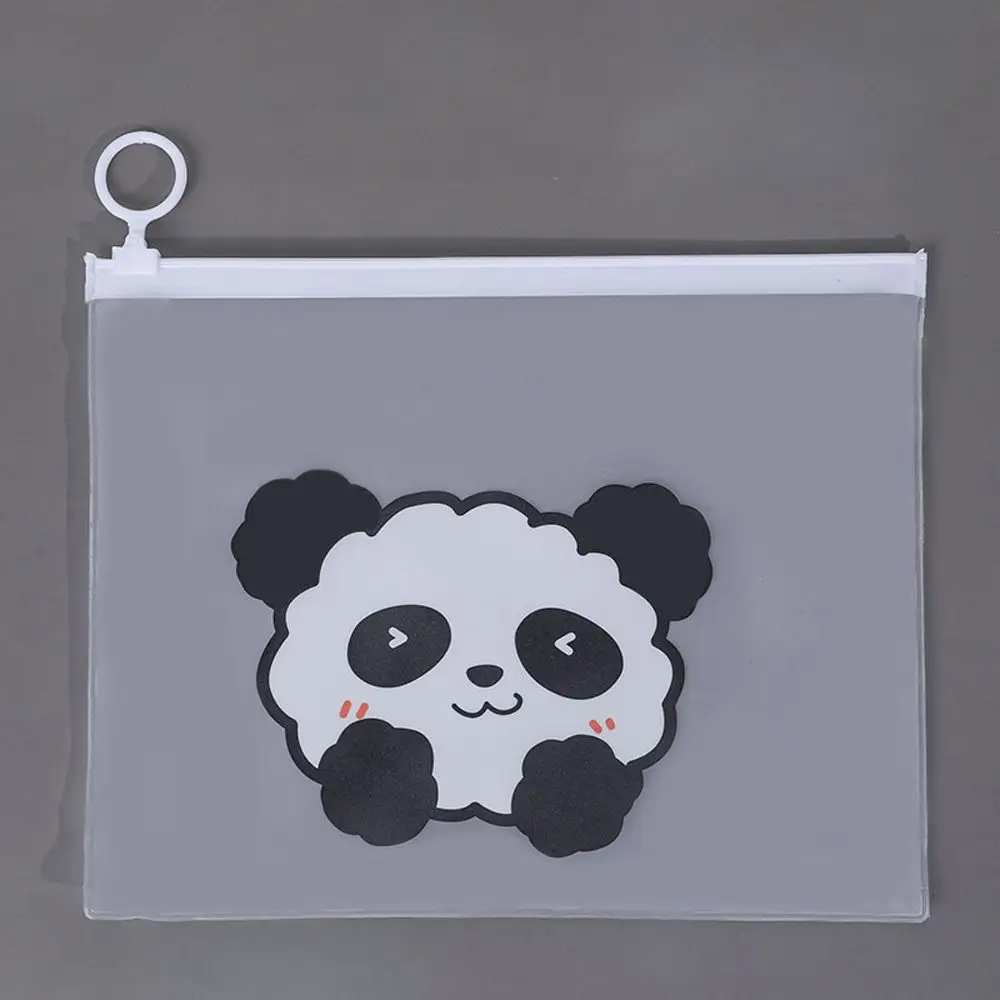 Information Bag Pen Case Transparent Learning Stationery Office Supplies File Folder File Storage Bag Pencil Case Bear File Bag