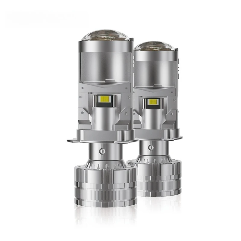 

H4 Bi-LED Projector Headlight Super Bright Focus Lens High Low Beam Integrated Car LED Headlamp Car Accessories