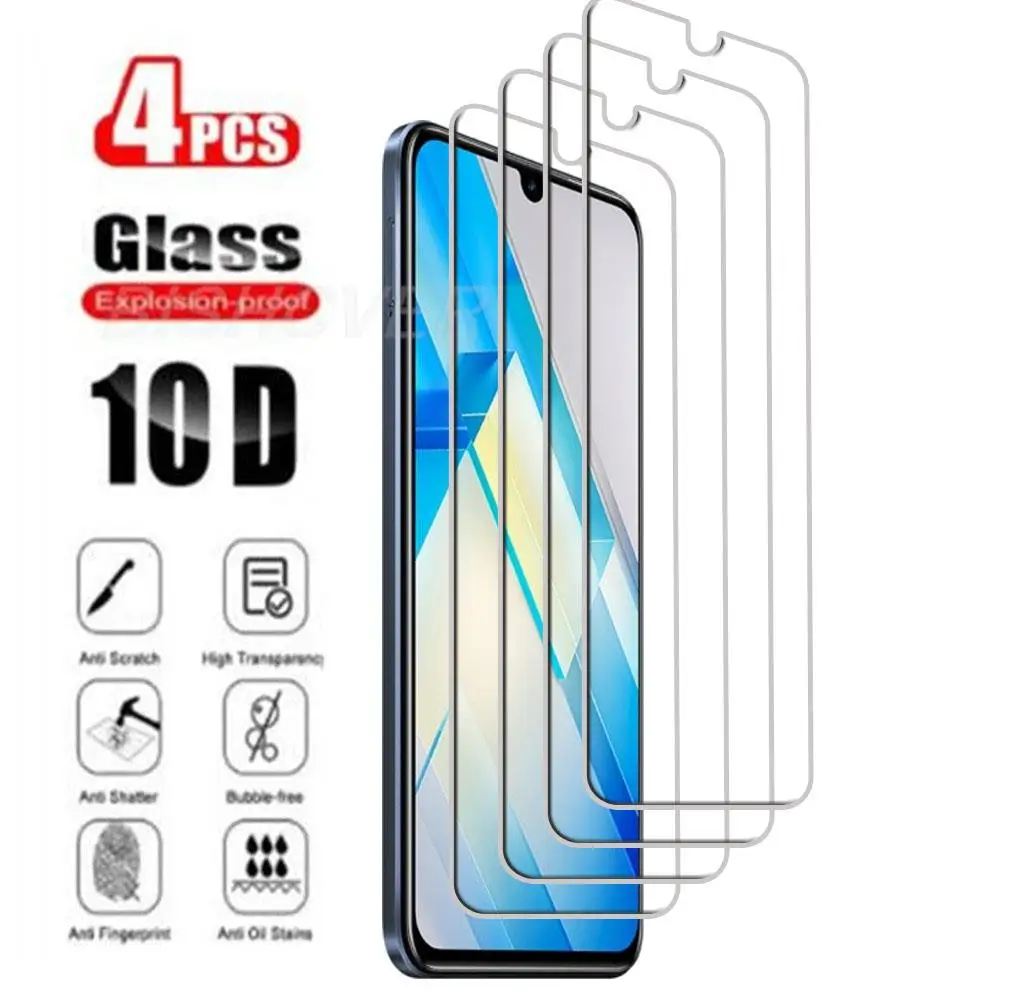 4 шт., закаленное стекло для Infinix Note 12 G88 6,7 дюйма X663, X663C, X663D 2022, защита экрана, зеркальная пленка 9H