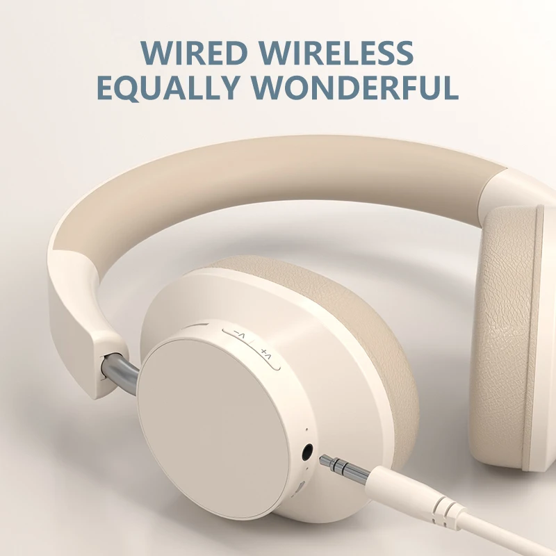 HIFI Headset Wireless Headphone Bluetooth Over Ear Stereo  Heavy Bass Game Earphone TF/AUX Music Player with MIC/Radio for Gifts