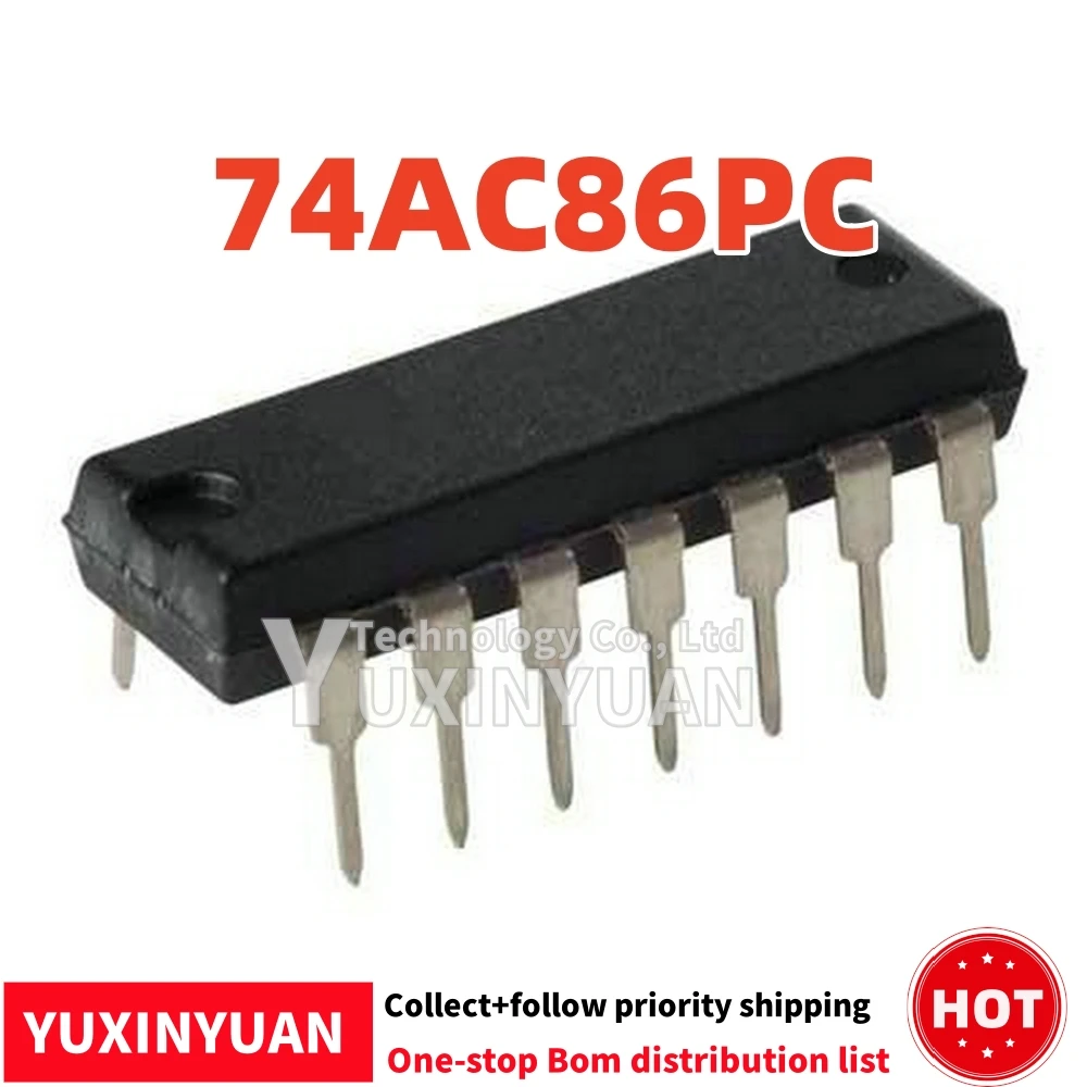 74AC86PC DIP14    10pcs/lot  YUXINYUAN