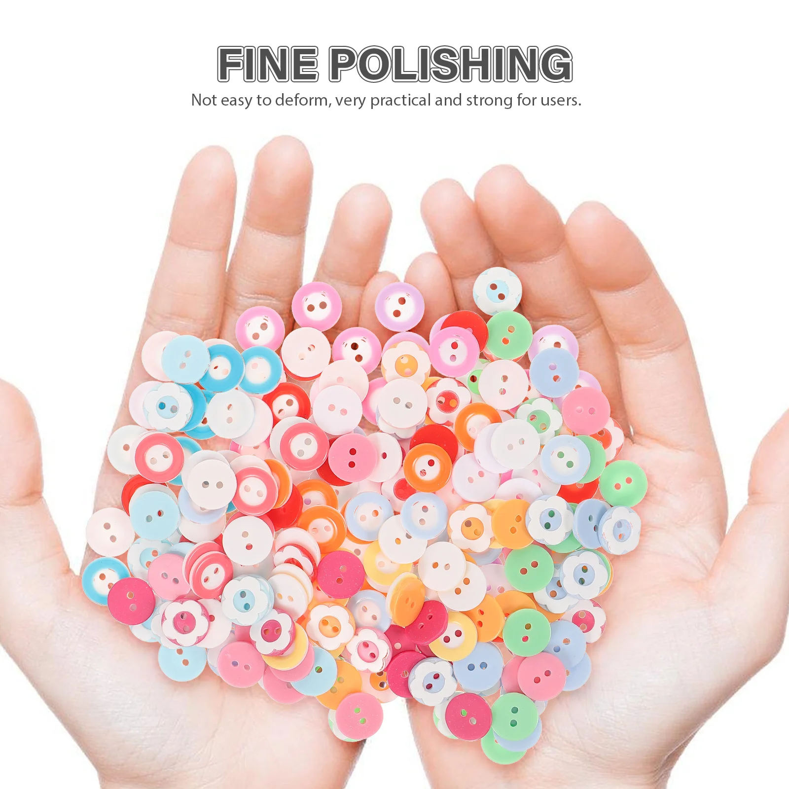 

1 Box Colorful DIY Buttons Plastic Sewing Buttons for Clothes Coat Sweaters Cardigans Decorative Craft Accessories