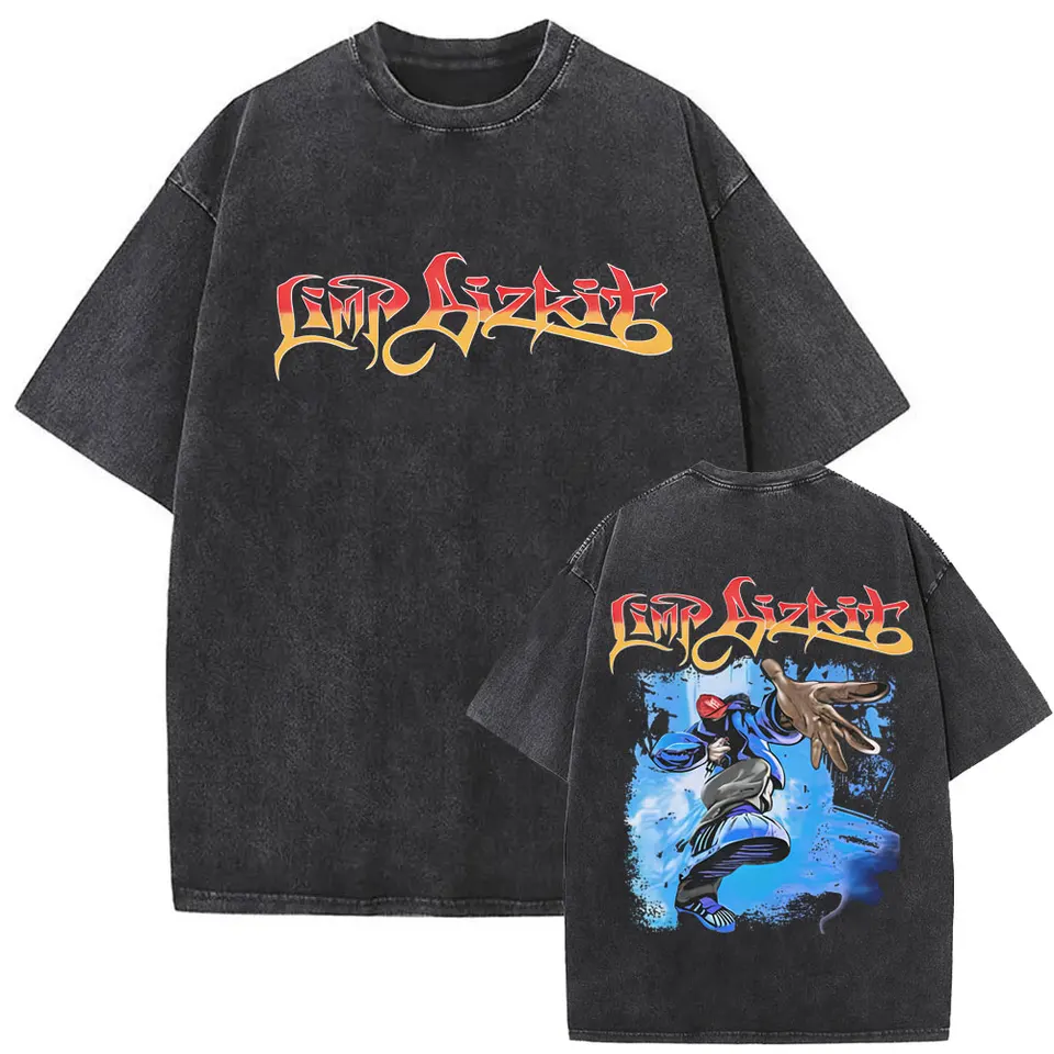 Limp Bizkit 90s グラフィックTシャツ Lサイズ 黒 90年代 90s リンプビズキット バンT ミュージック 音楽 ブラック 黒