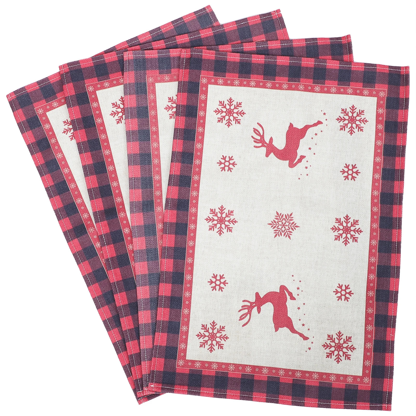 

Cloth Christmas Tree Placemats Decor Decorative Table Cushion Vintage Decoration
