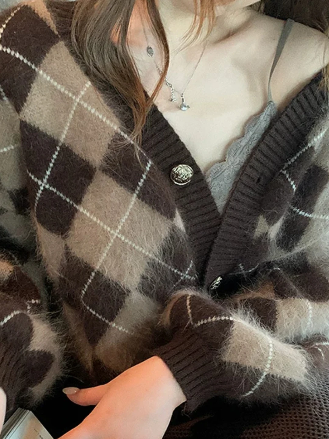 Ladies Loose Knitted Open Cardigan Sweater Casual Style Fashionable Versatile Spring Autumn New Arrival Comfortable Polyester...