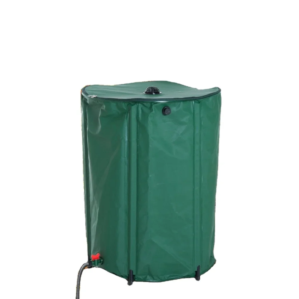 

80 Gallon Collapsible Zipper Water Storage Tank Collection Garden Rain Barrel