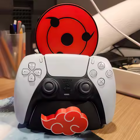 Anime Uzumaki Naruto Writing Wheel Eye Game Controller Bracket for PS5/Xbox/PS4 Controller Creative Stand Game Accessory
