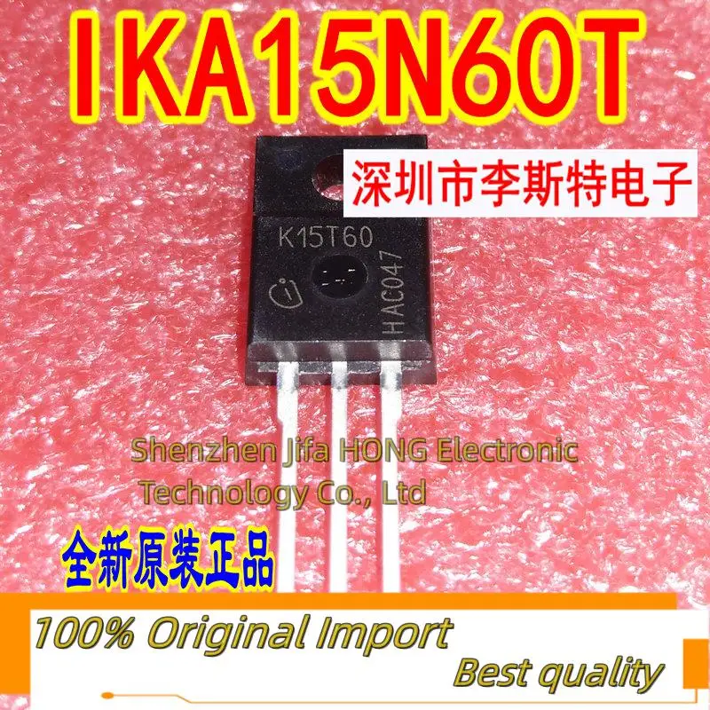 10PCS/Lot IKA15N60T K15T60   TO-220F 600V 15A  Imported Original  Best Quality