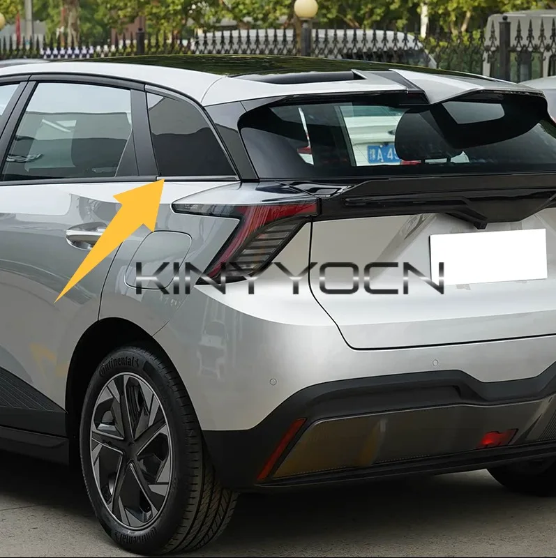 Black Car D-pillar Cover Plate For MG 4 MG4 EV Mulan 2022 2023 2024 2025 Exterior Trim Triangular Cove Panel