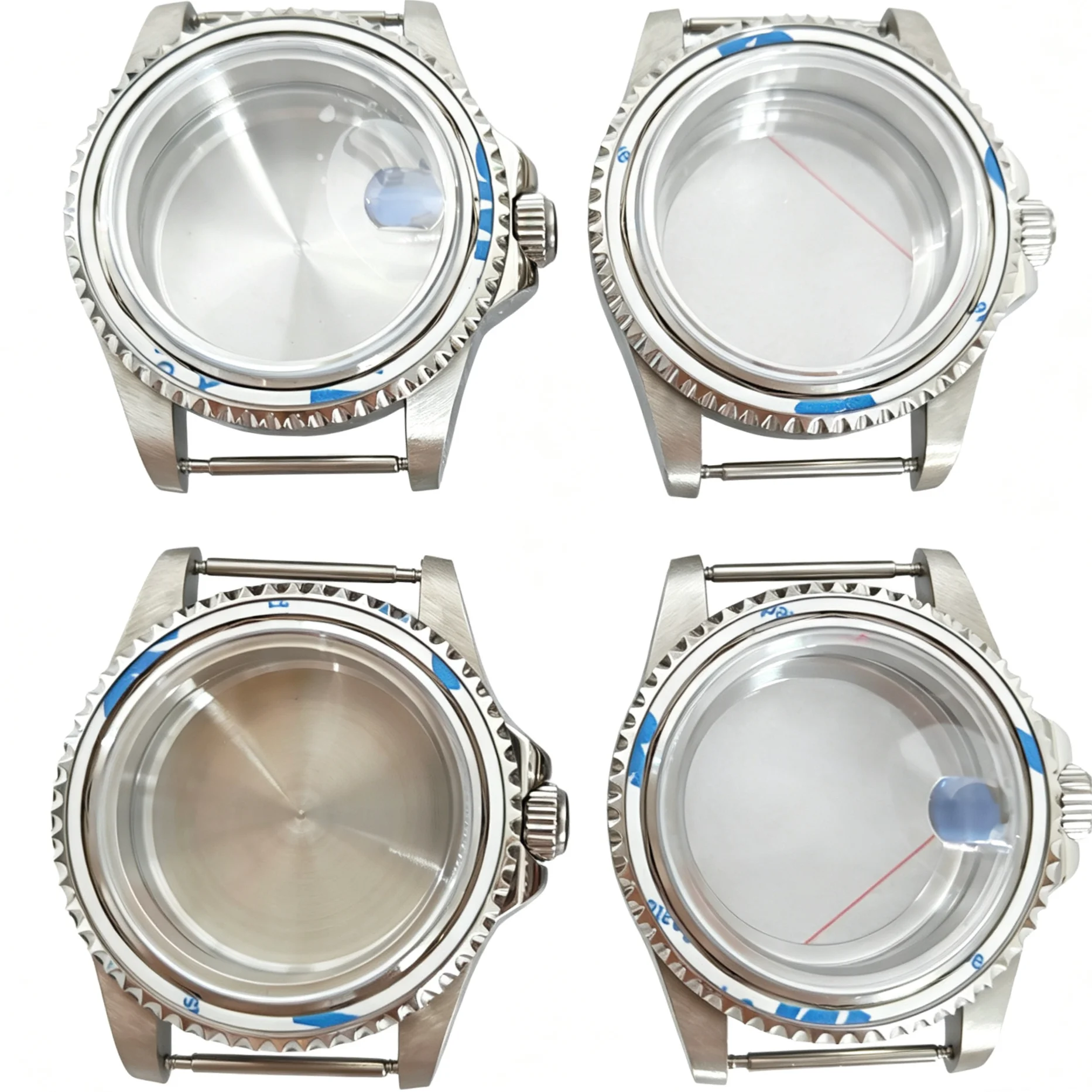 NH35 39.5mm Watch Case Vintage Premium Stainless Steel Sapphire Crystal 10ATM for NH35 NH36 Movement Flat/Magnifier Glass