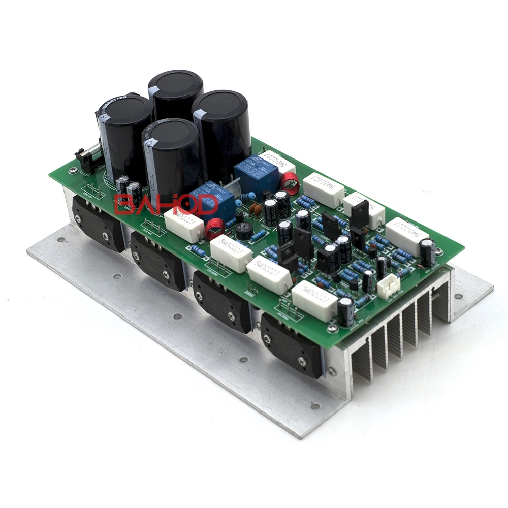 BAHOD Sanken 2SC3858/2SA1494 amplifier board hifi 500w+500w 2.0 dual-channel high-fidelity high-power rear amplifier board