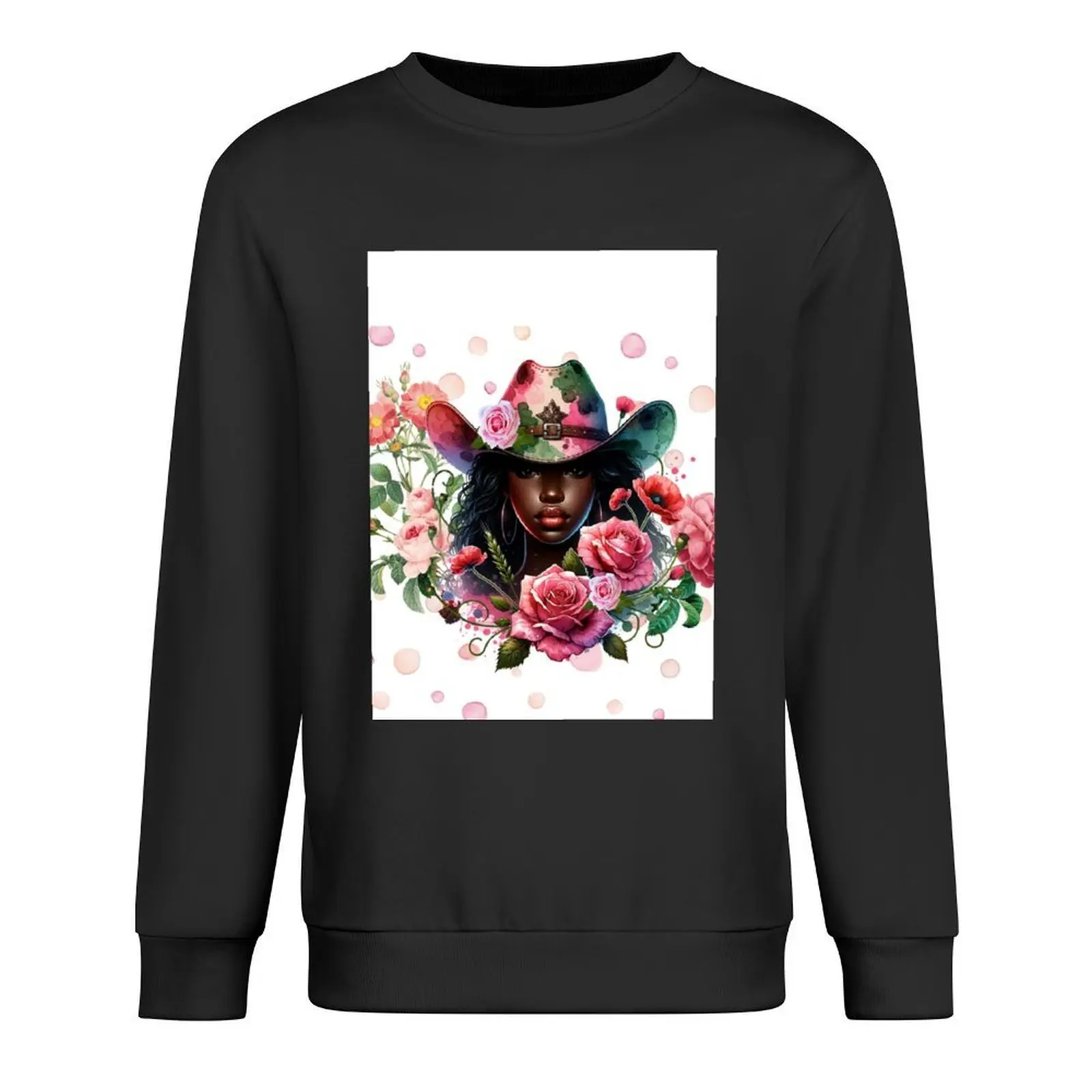 

Cowgirl Rose Pullover men wear men's clothing mens designer clothes korean style clothes sports sweatshirt man