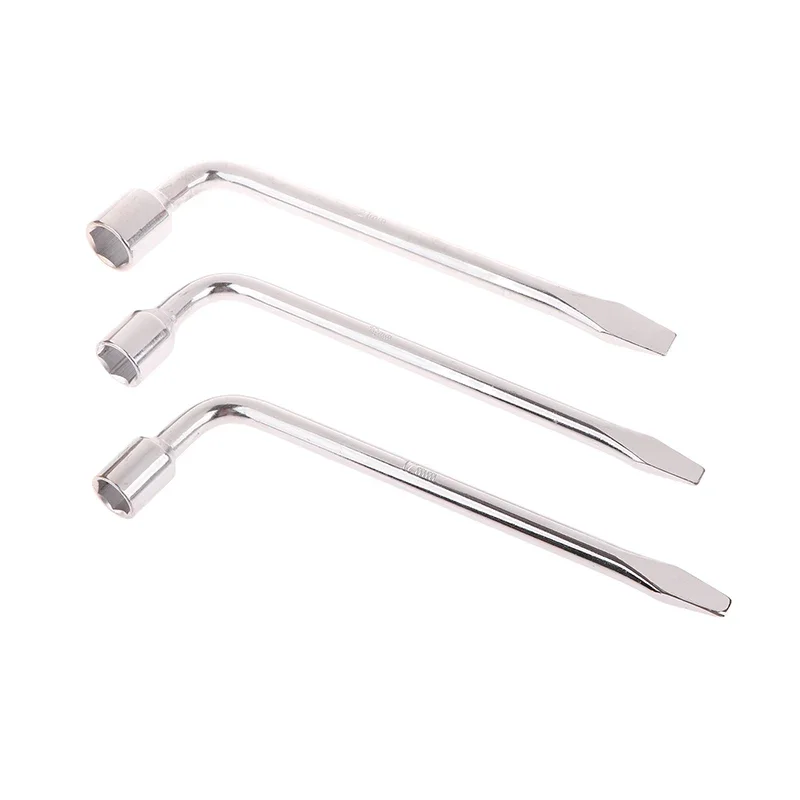 Comprehensive Car Tire Tool - L-Shape 17/19/21mm Hexagonal Lug Wrench, Standard Socket for Tire Repair