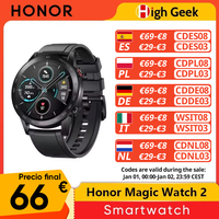 Global Version Honor Magic Watch 2 Smart Watch Bluetooth 5.1 Blood Oxygen 14 Days Waterproof Smartwatch