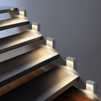 1PCS LED Night Light, AA Battery Powered Wall Lamp, PIR Motion Sensor, Auto On Off, Room, Cabinet, Stairs Decoration Lighting