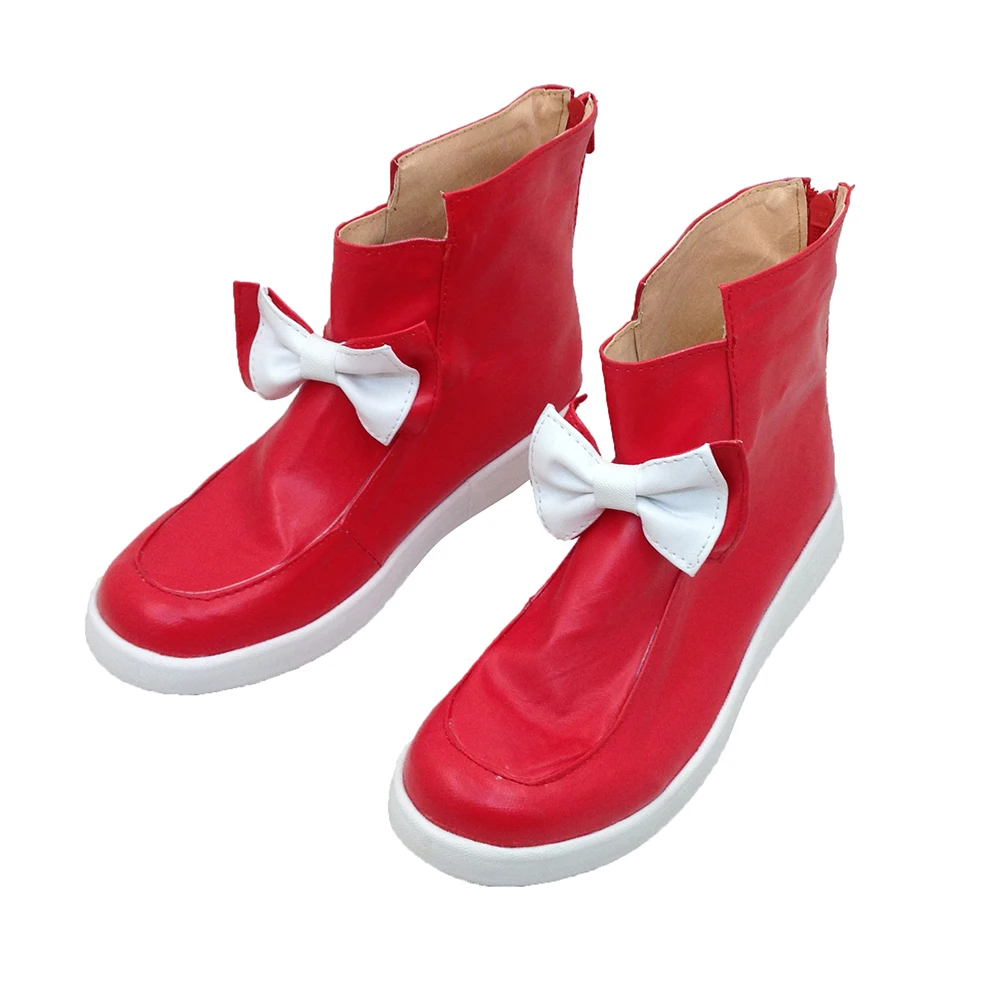 Brdwn 東方プロジェクト レディース フジワラのモコウ パチョリ ナレッジ ショートブーツ ちょう結び カスタムシューズ