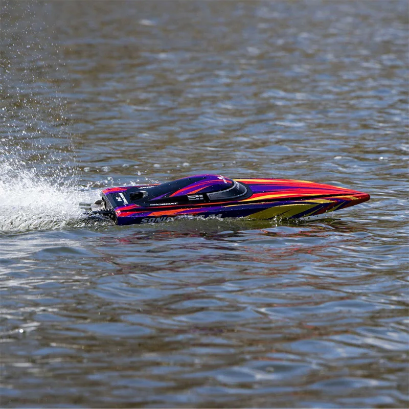 

Proboat Sonicwake 24-дюймовая электрическая лодка с дистанционным управлением, модель самоцентрирования, глубокий V, бесщеточный, 3s, скоростной катер, гребной лодки