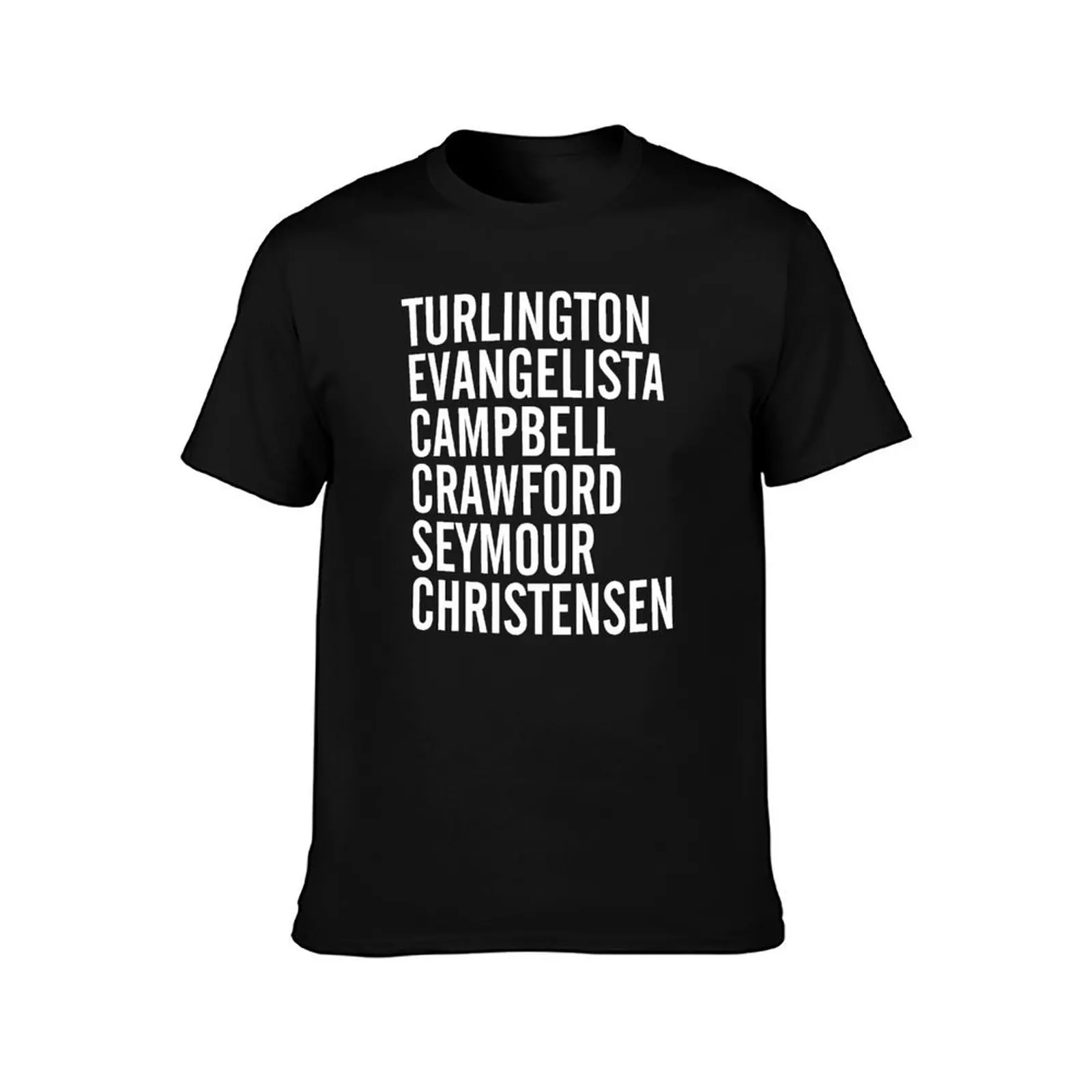 Turlington Evangelista Campbell Crawford Seymour & Christensen. (#Request) T-Shirt Summer Casual Cotton Tee 100% Cotton