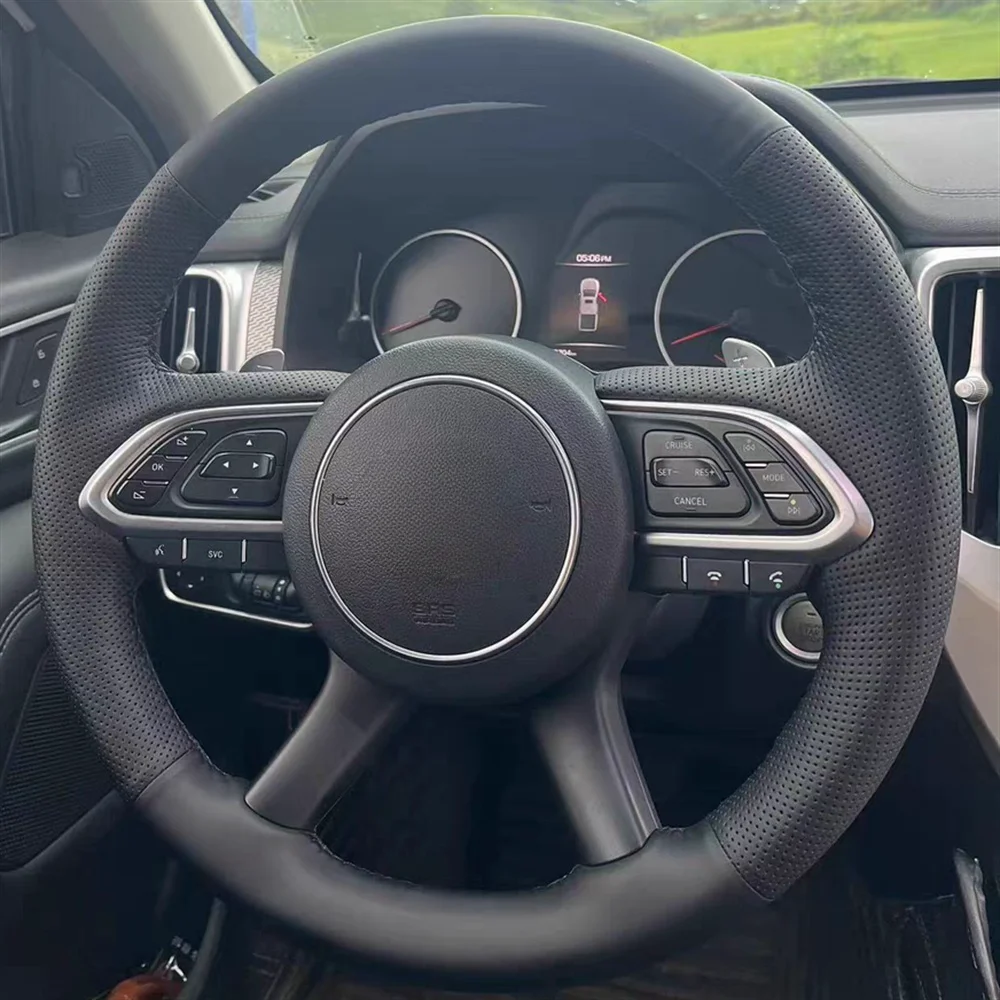 DIY Genuine Leather Car Steering Wheel Cover For Great Wall Hover Cannon GWM Ute POER PAO 2019 2020 2021 2022 2023