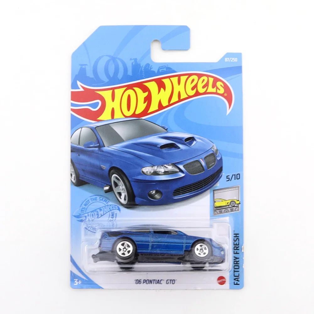 2022-182 2021-87 Original Hot Wheels Mini Alloy Coupe 06 PONTIAC GTO 1/64 Metal Diecast Model Car Kids Toys Gift