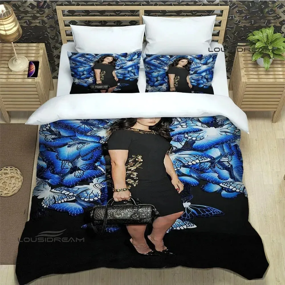 

Lana Del Rey printed Bedding Set For Bedroom Soft Modern Bedspreads Comefortable Kids Duvet Cover Quilt Cover And Pillowcase