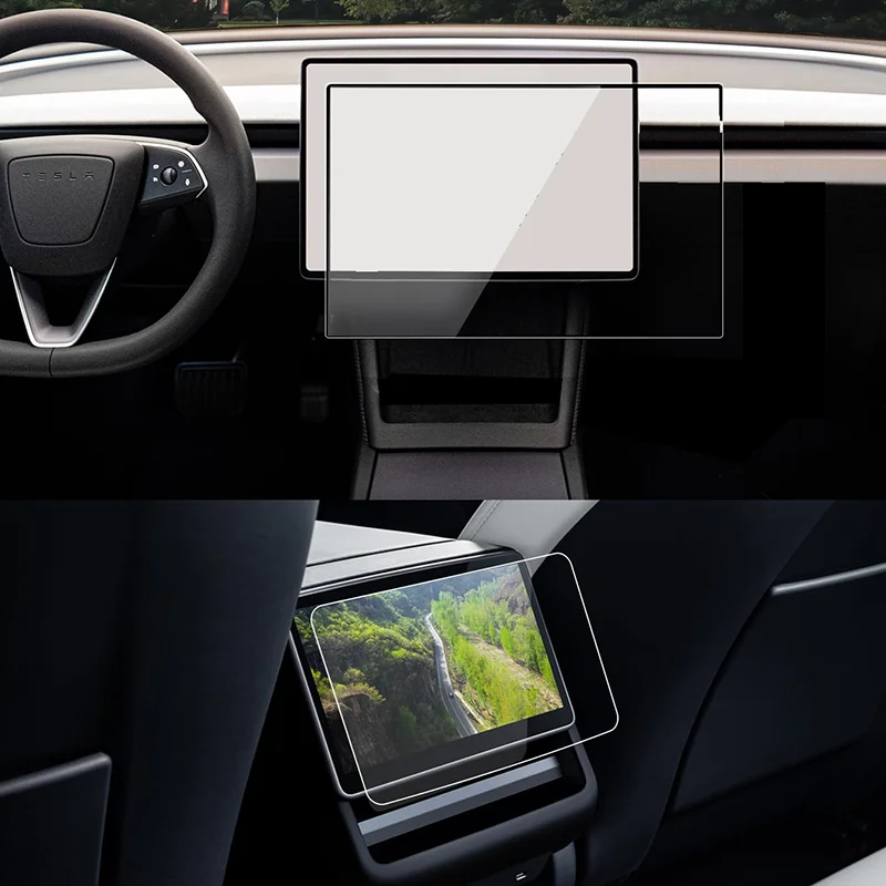 Screen Protective Film for Tesla Model 3 Highland 2024 Model Y Juniper 2025 Rear Center Control  Screen Tempered Glass Film