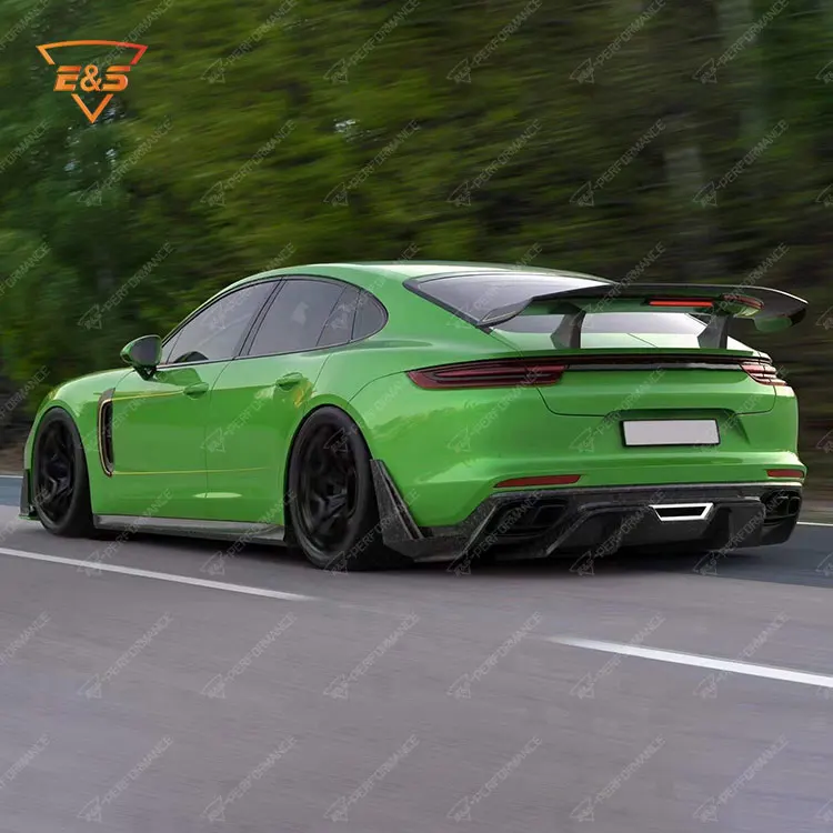 Rear Diffuser for Porsche Panamera 971 Upgrade to Carbon Fiber Style Rear Diffuser