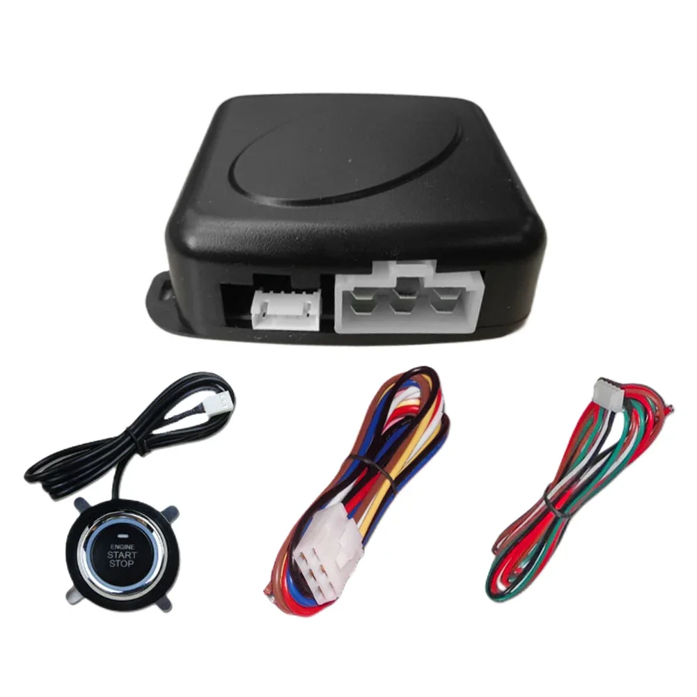 12V Keyless Start System Automatic Push Button Start System Remote Control Smart Engine Start System Car Accessories