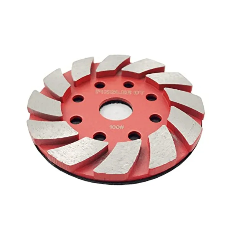 4 Inch Diamond Metal Grinding Pad Grit 30/50/100/200 for Concrete Masonry Work Floor Stone Aggressive Granite Abrasive Tools