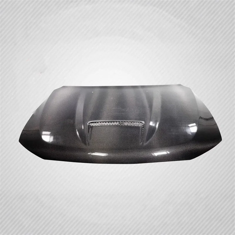 For Durango 2011-2021 Convert Engine Hood Light Weight Bonnet Surround Wet Carbon Fiber Car Surround
