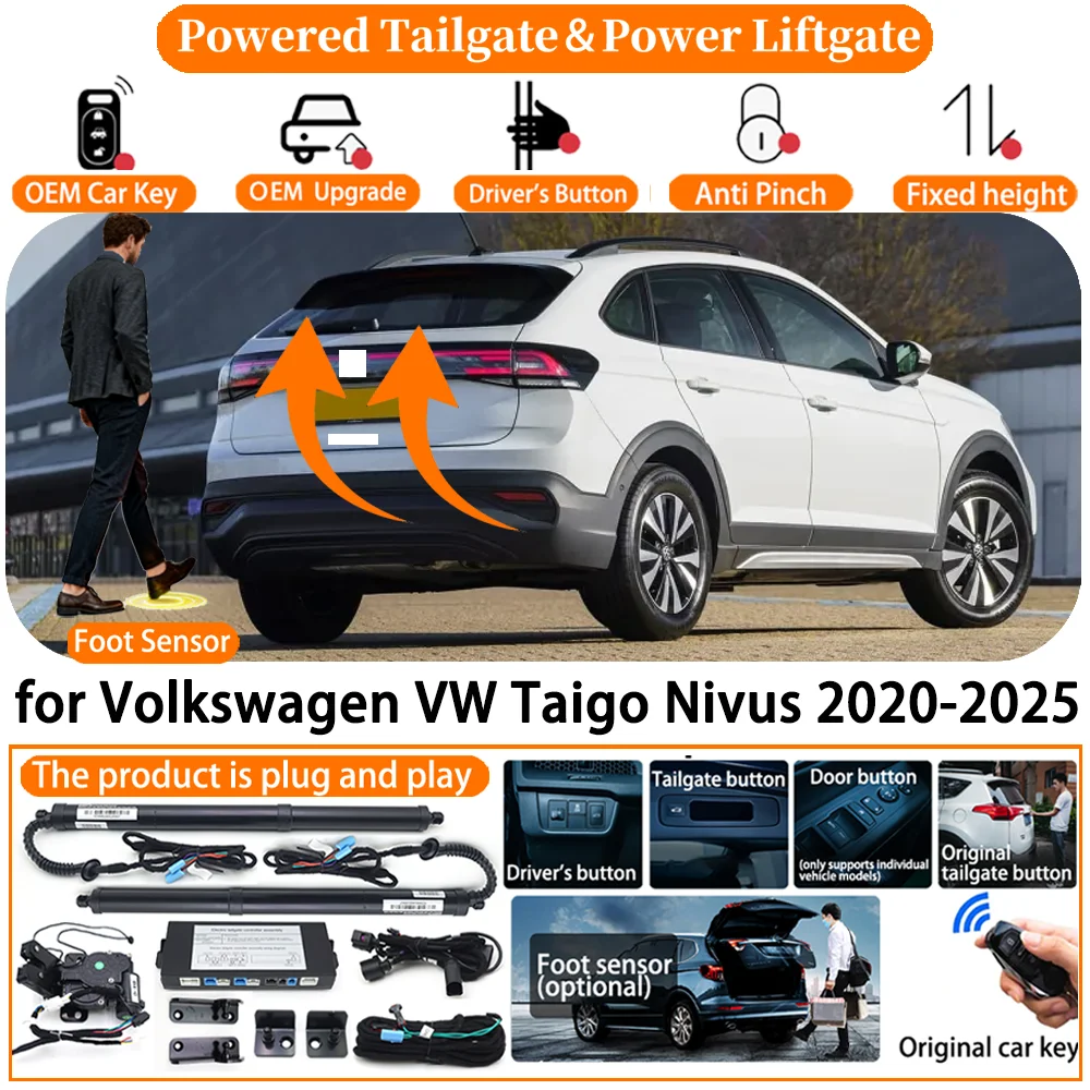 

Car Smart Powered Tailgate system for Volkswagen VW Taigo Nivus 2020-2025 Automatic Electric Power Tailgate Tail Gate Lift kit
