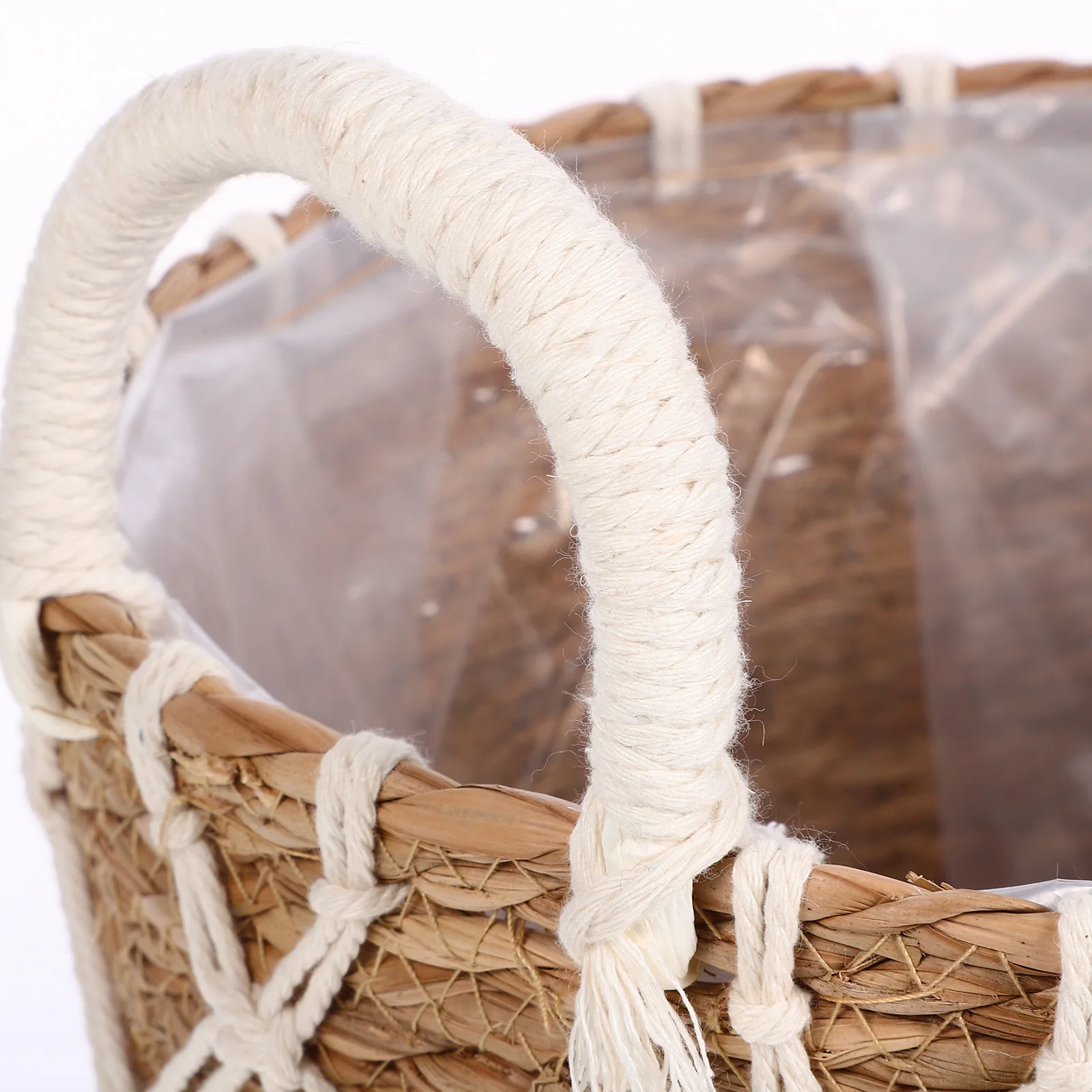 

Woven Flower Basket Compact Lightweight Plant Container Indoor Plants Storage Decorative Planter Basket Home Garden