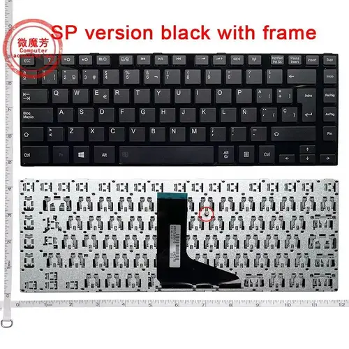 Imagen 1 del producto Nuevo teclado español/SP para ordenador portátil TOSHIBA SATELLITE L800 L800D L805 L830 L835 L840 L845 P840 P845 C800 C840 C845 M800 M805