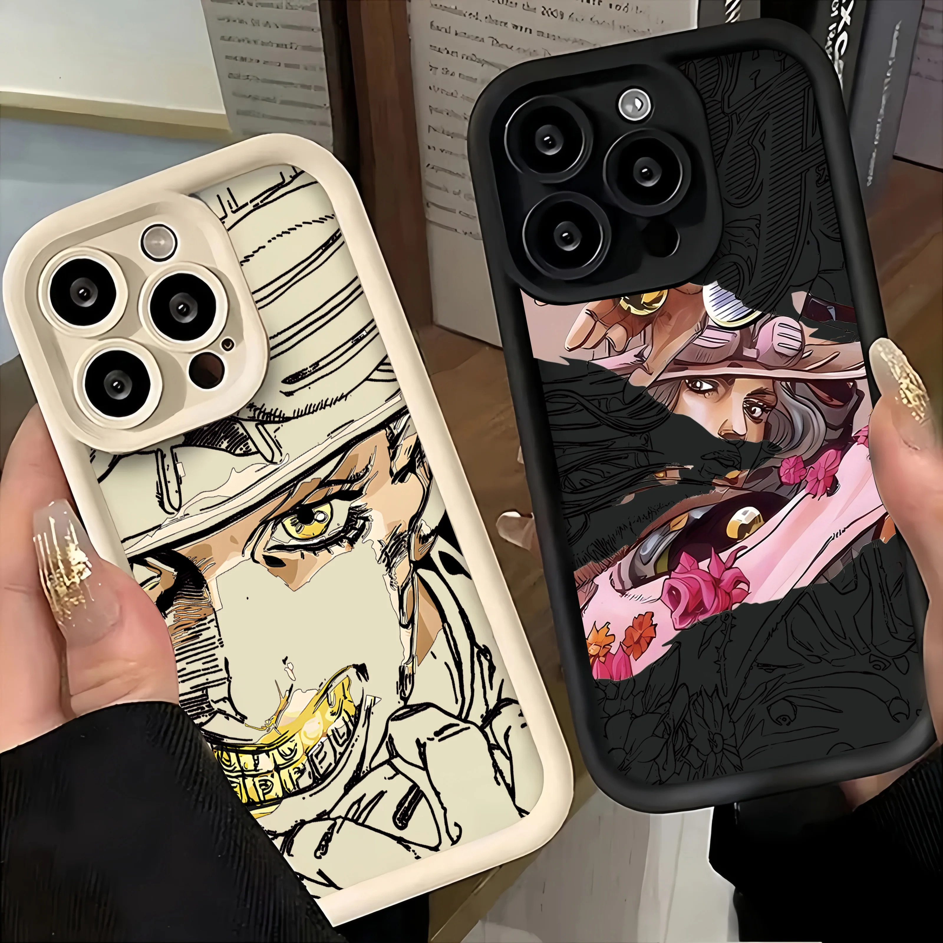 JOJO's Bizarre Adventure Phone Case for Motorola Moto Edge G15 G24 50 G35 G05 G34 E14 G75 G PLAY G85 40 Neo Fusion Pro 4G 5G