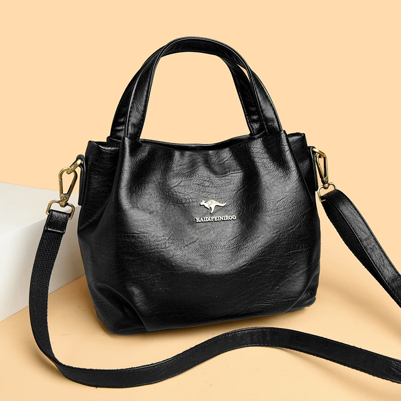 

High-quality Soft Leather Luxury Handbags Women Bags Designer High-capacity Ladies Crossbody Hand Bags for Women 2025 Sac A Main