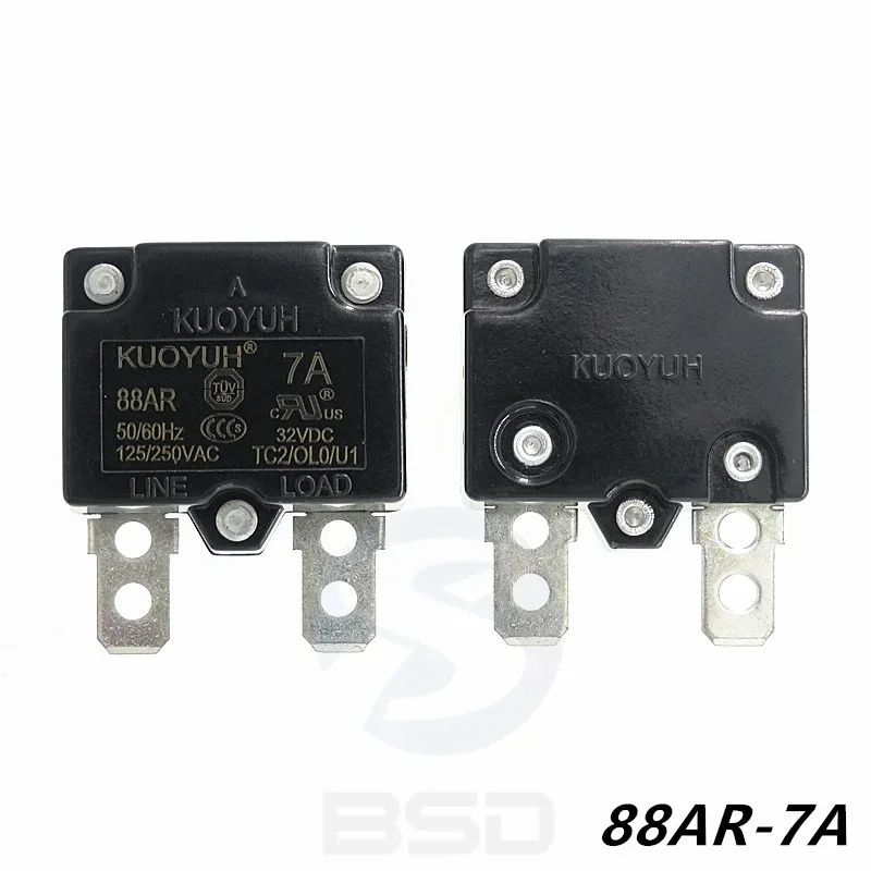 7A 88AR Series Circuit Breakers KUOYUH Overcurrent Protector Overload Switch  Automatic Reset