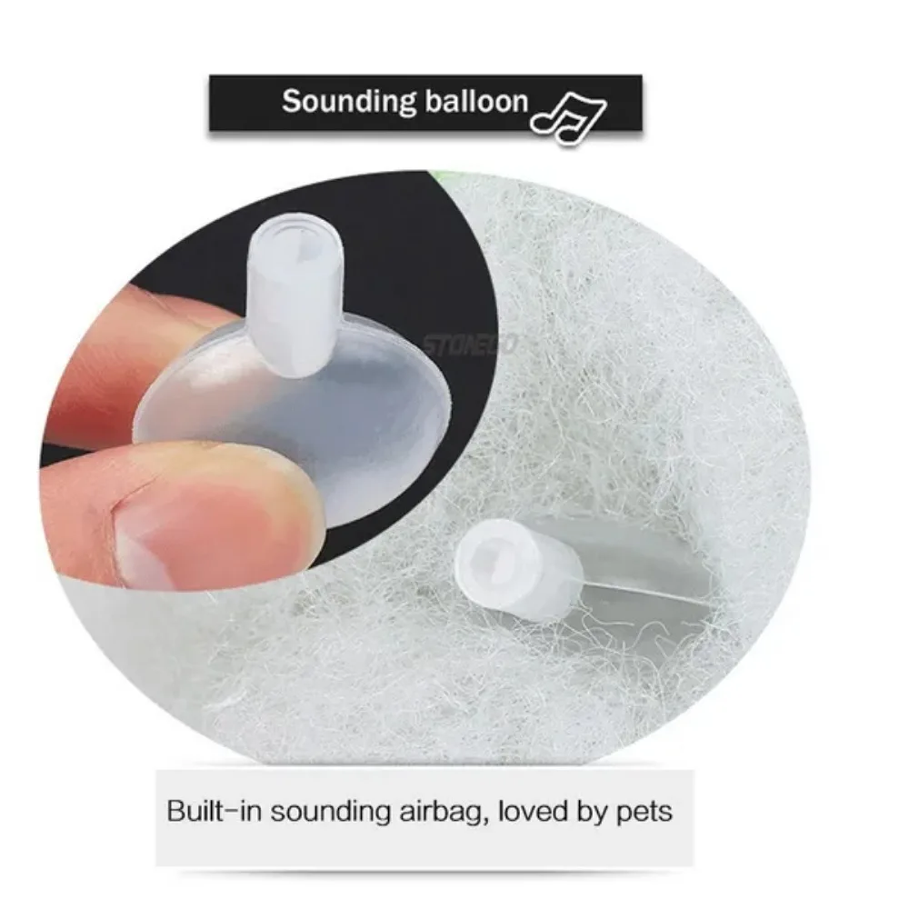 Pluche klinkende dubbele bot huisdier drumstok hondenspeelgoed piepend kauwspeelgoed voor kleine, middelgrote en grote honden