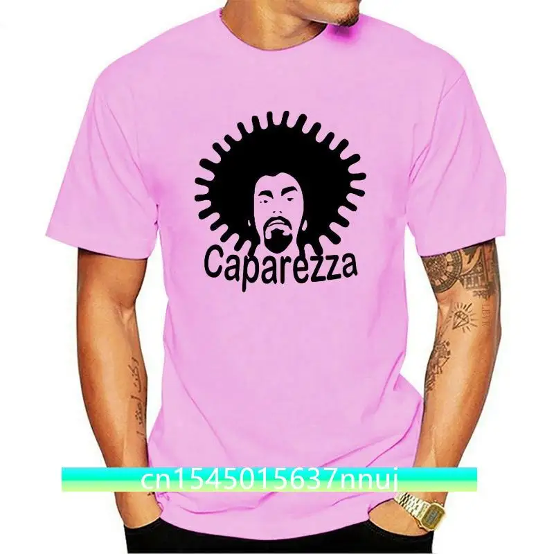

New Fm10 Men'S T-Shirt Caparezza Print Black Even Other Colours Music Trendy Streetwear Tee Shirt