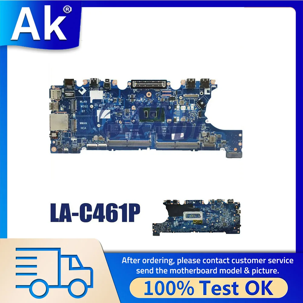 

Laptop Motherboard For DELL Latitude E7470 7470 0VNKRJ 0DGYY5 03GMP2 0V2N4V LA-C461P 0YDW8F Notebook Mainboard CPU I5 I7 6th Gen