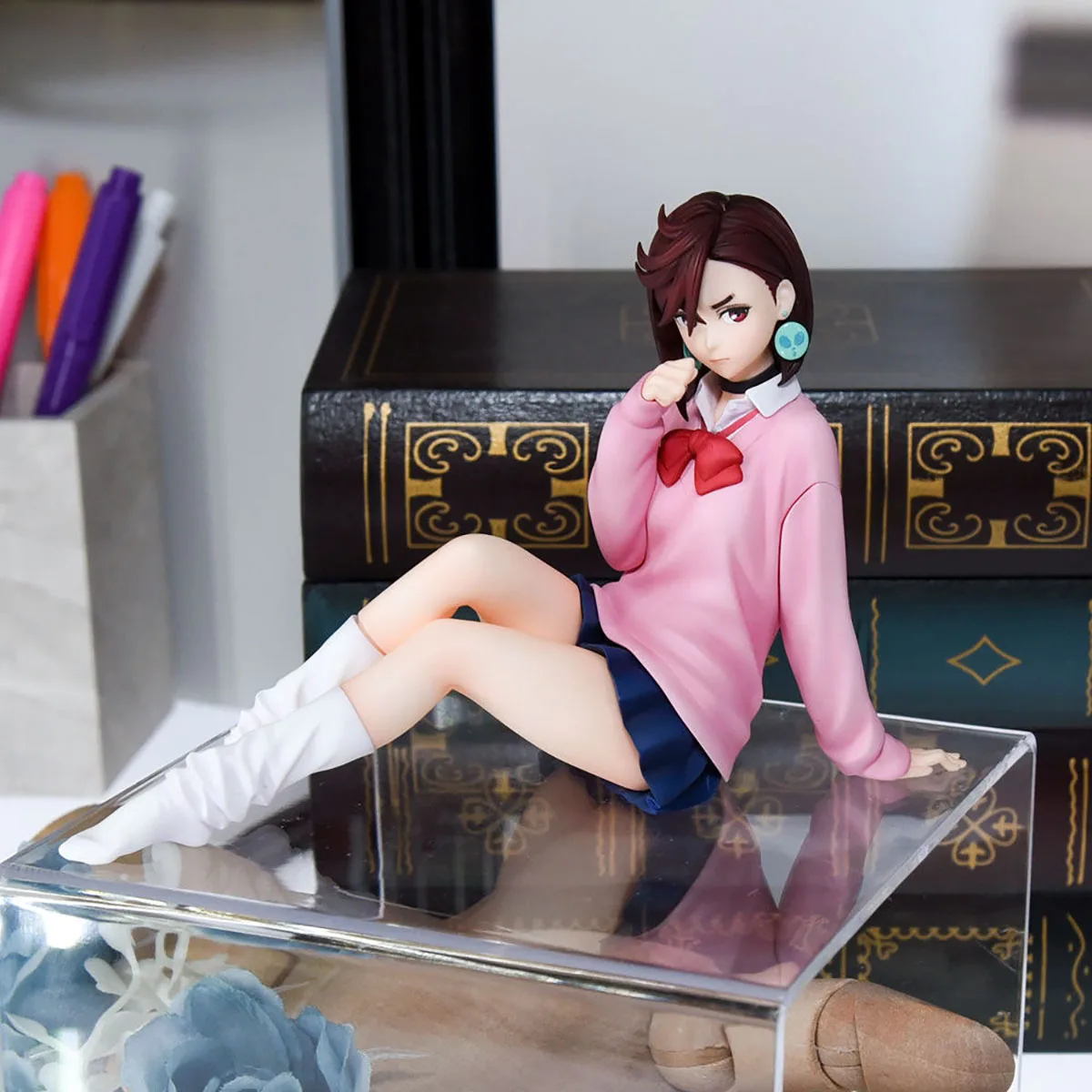 MegaHouse G.E.M., 100% original Dandadan Ayase Momo Tenohira Anime Action Figure, Collection Series, Model Toys, Garage Kit