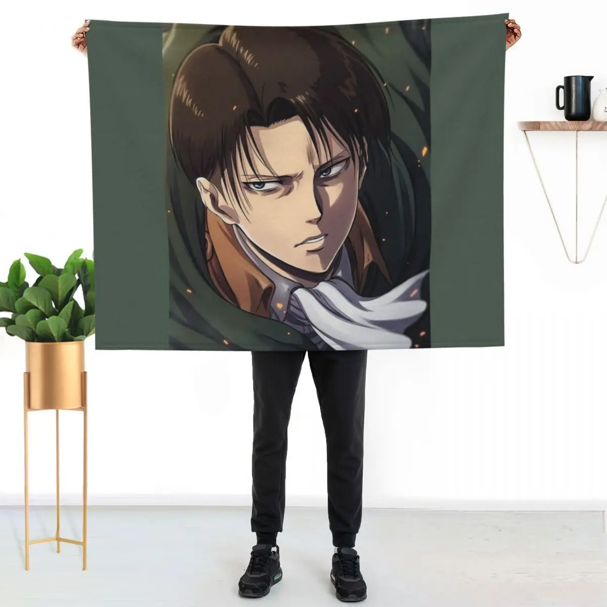 S2x3y Levi Throw Blanket Warm Comfortable Blanket for Office Napping