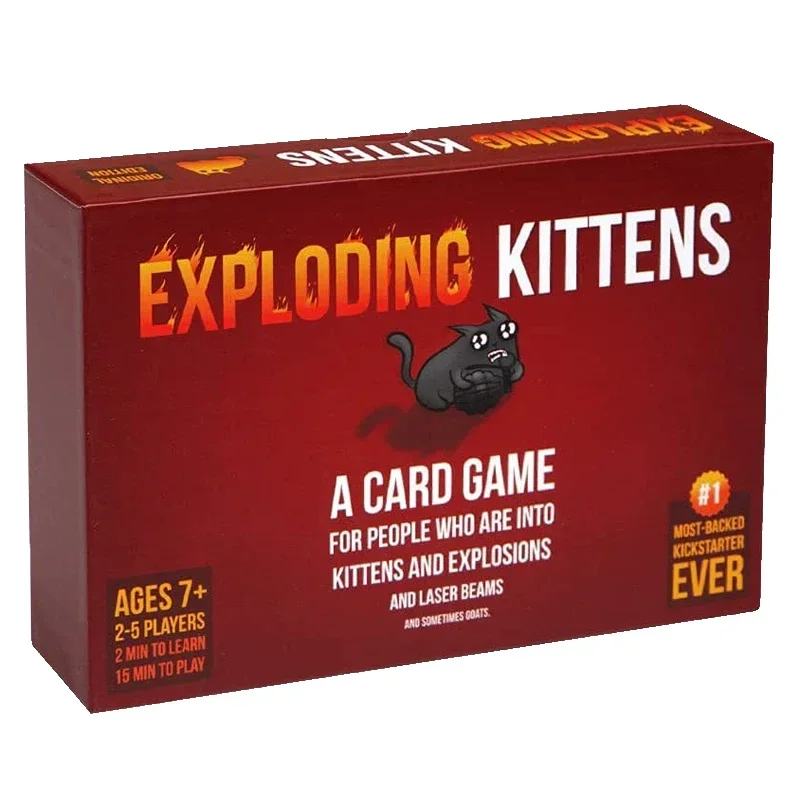 Exploderende Kittens Bombarderen Cat Leisure Party Game Card Speelgoed Engels Franse Spaanse Arabische Versie Bordspel Vrienden Party Games