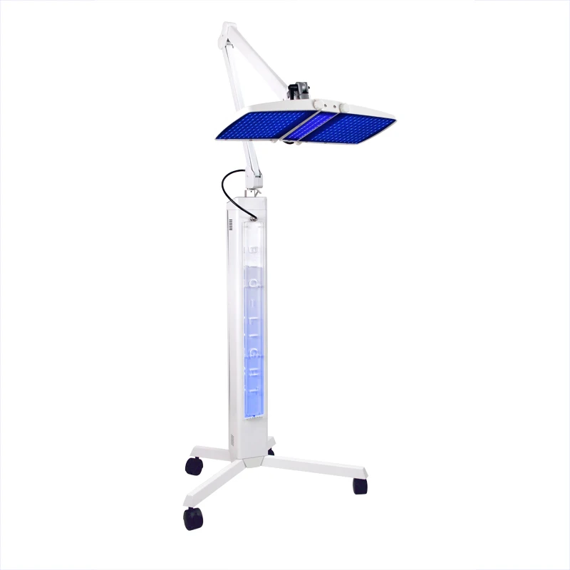 LED light PDT Red + Blue + yellow infrared phototherapy beauty machine phototherapy folding spectrometer color light